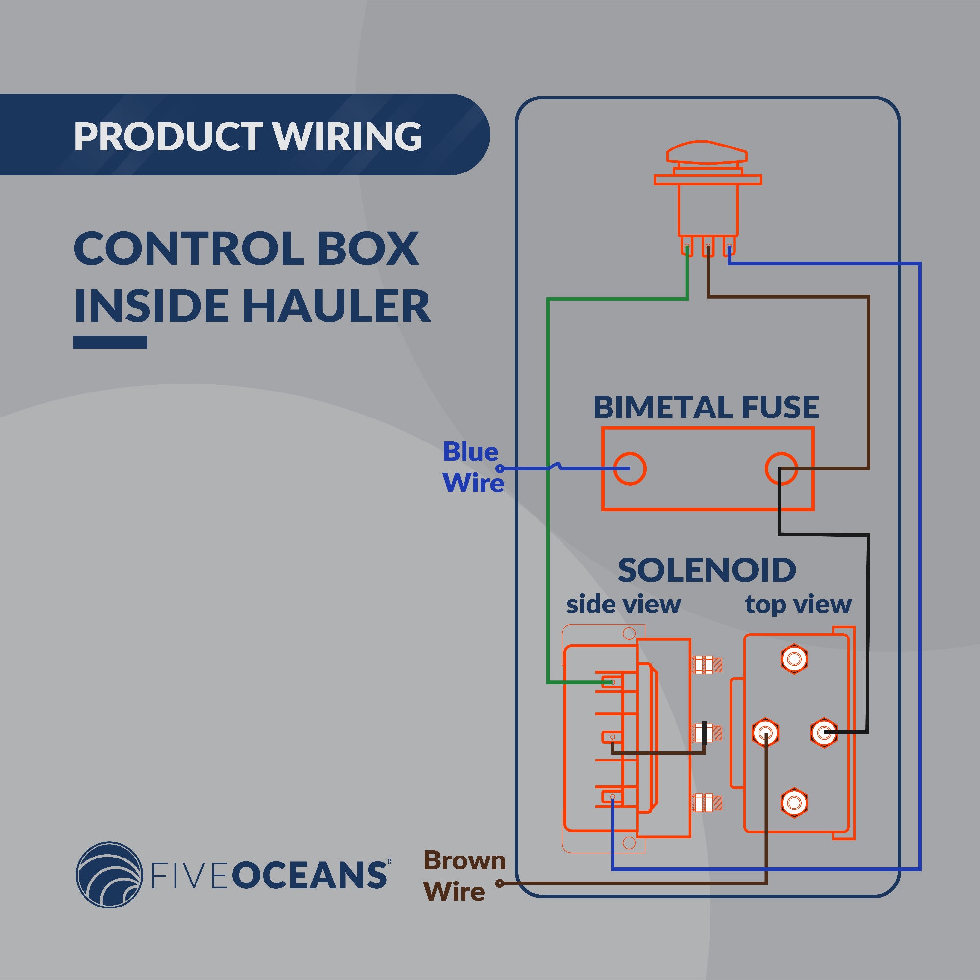 Line Hauler Pot Puller Up/Down Rocker Switch - FO4377