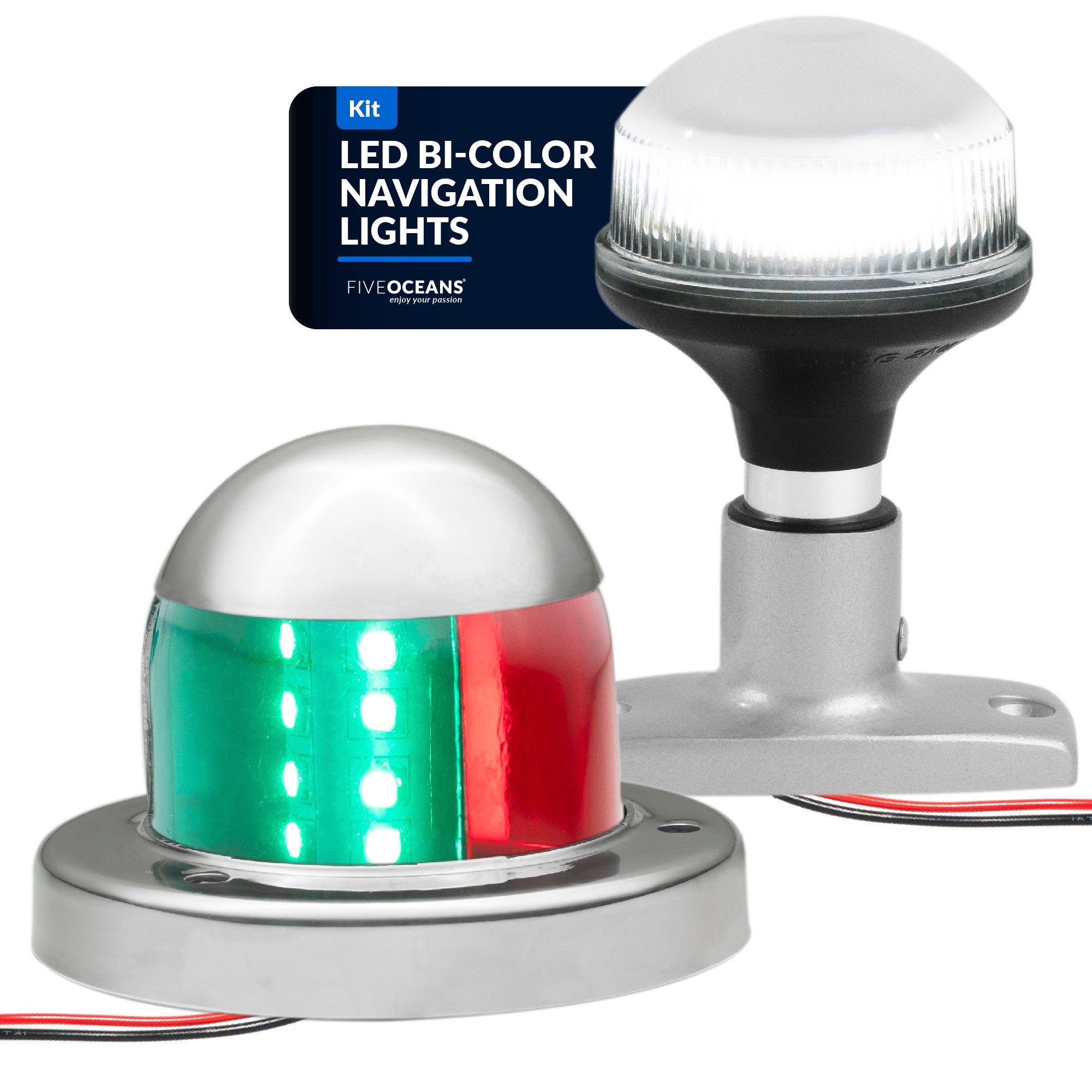 LED Anchor Light and Boat Navigation Lights Set - FO4512-C1