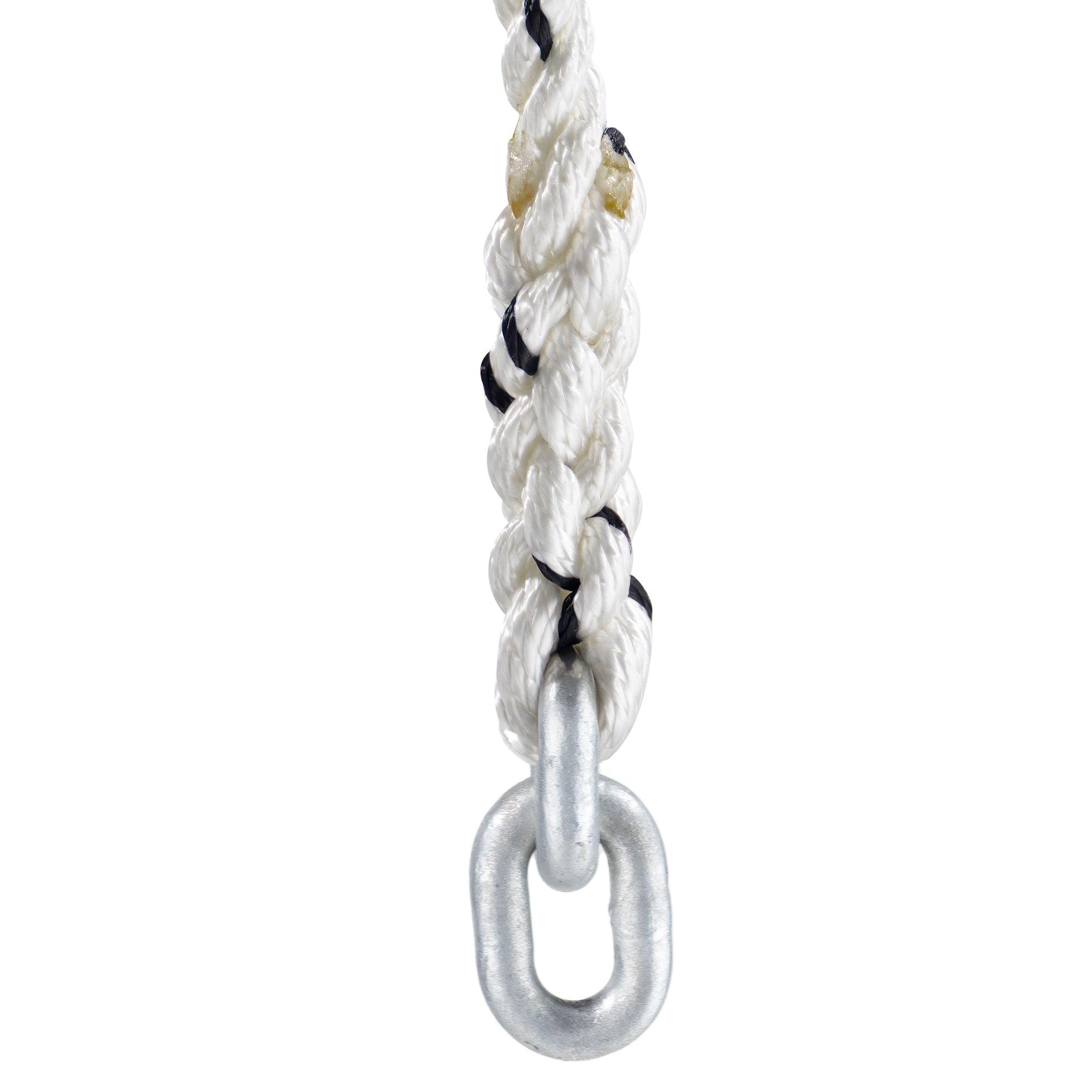 3-Strand Rope to Galnanized Steel Anchor Locker Links Chain Splice - F