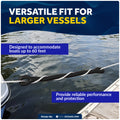 Dock Line Mooring Snubber, 3/4" Dia. 28-1/2" Length, Rubber, 2-Pack - FO102-M2 - Five Oceans