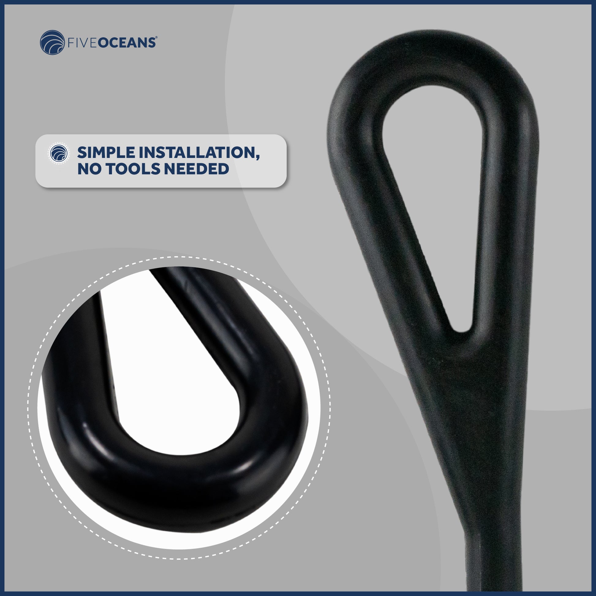 Boat Rubber Mooring Snubber, 28-1/2" x 3/4" - FO102 - Five Oceans