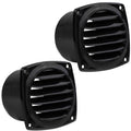 6-Slotted Louvered Hose Vent, 3" Hose Diameter, Black, 2-Pack - FO108-M2 - Five Oceans