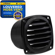 6-Slotted Louvered Hose Vent, 3-inch Hose Diameter, Black - FO108 - Five Oceans