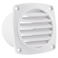 6-Slotted Louvered Hose Vent, 3" Hose Diameter, White - FO109 - Five Oceans