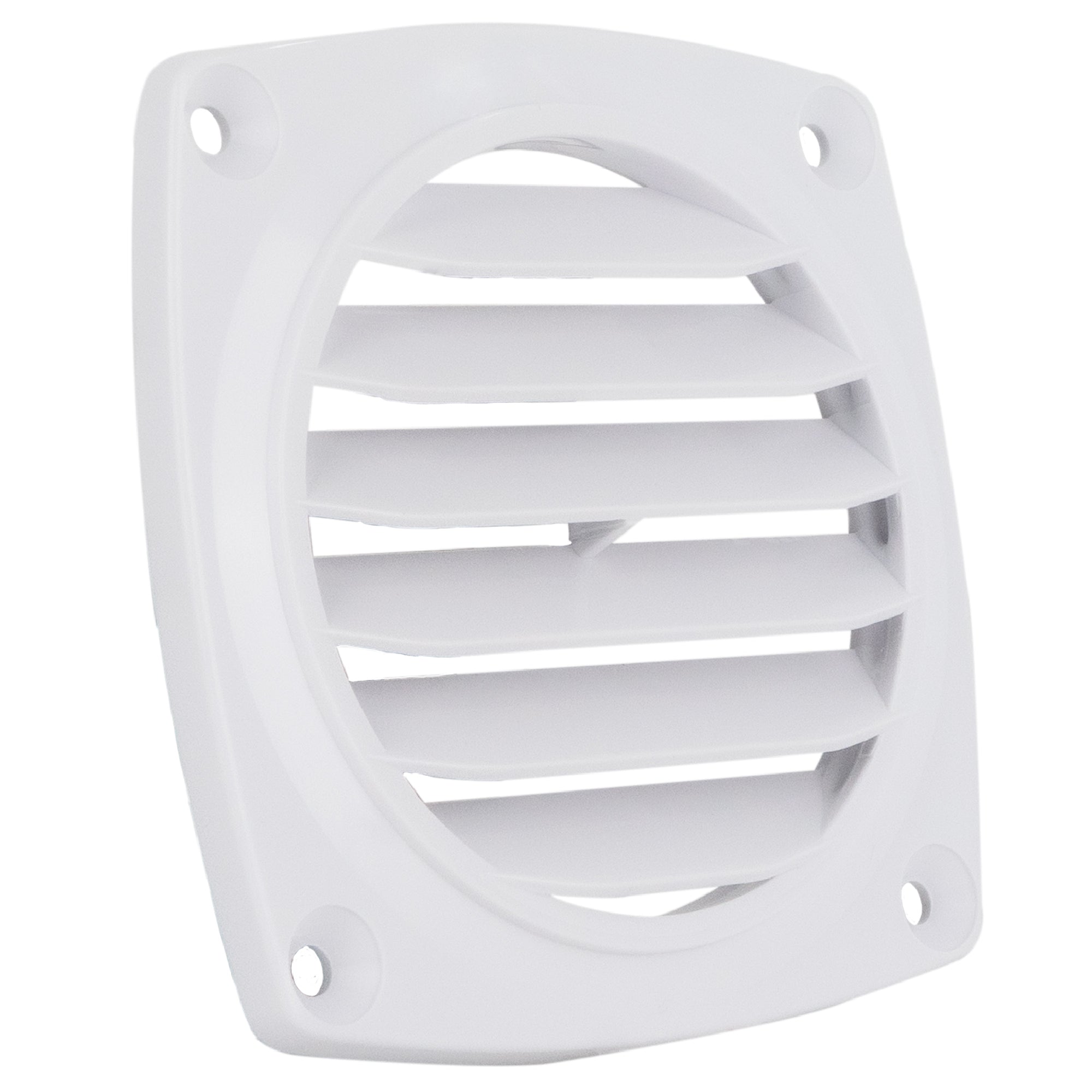 6-Slotted Louvered Flush Hose Ventilators, 3" Hose Diameter, White - FO110 - Five Oceans