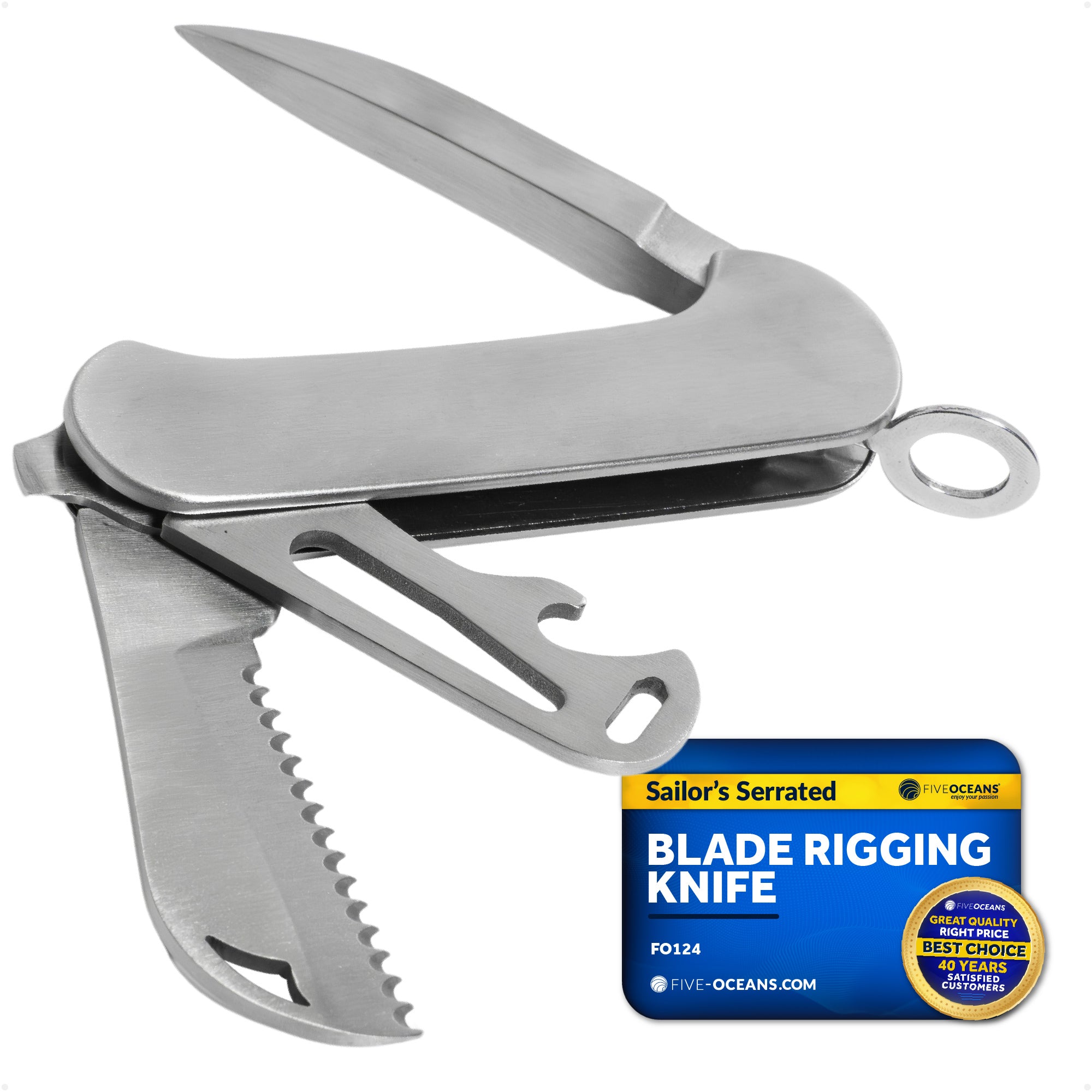 Sailor's Serrated Blade Rigging Knife - FO124
