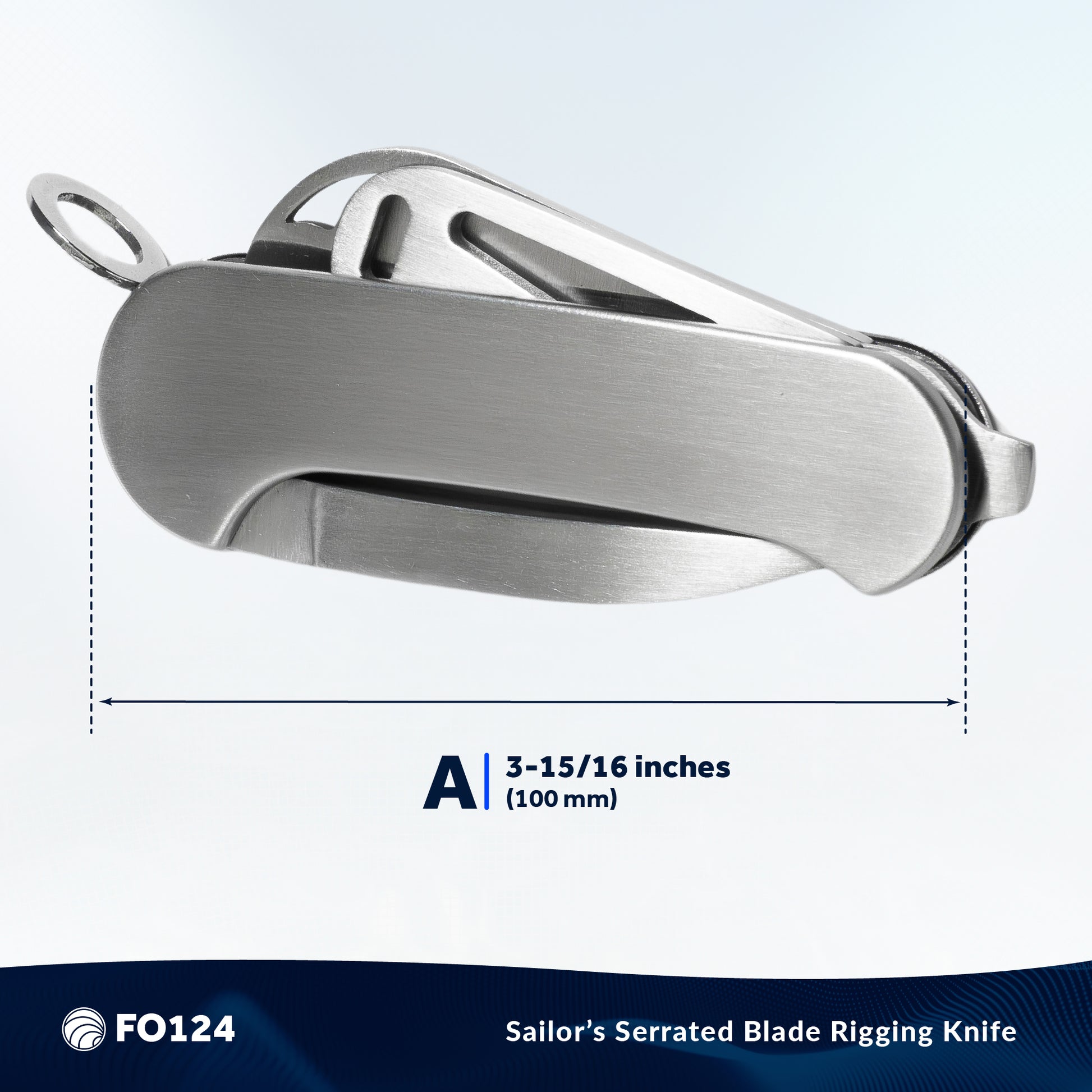 Sailor's Serrated Blade Rigging Knife - FO124 - Five Oceans