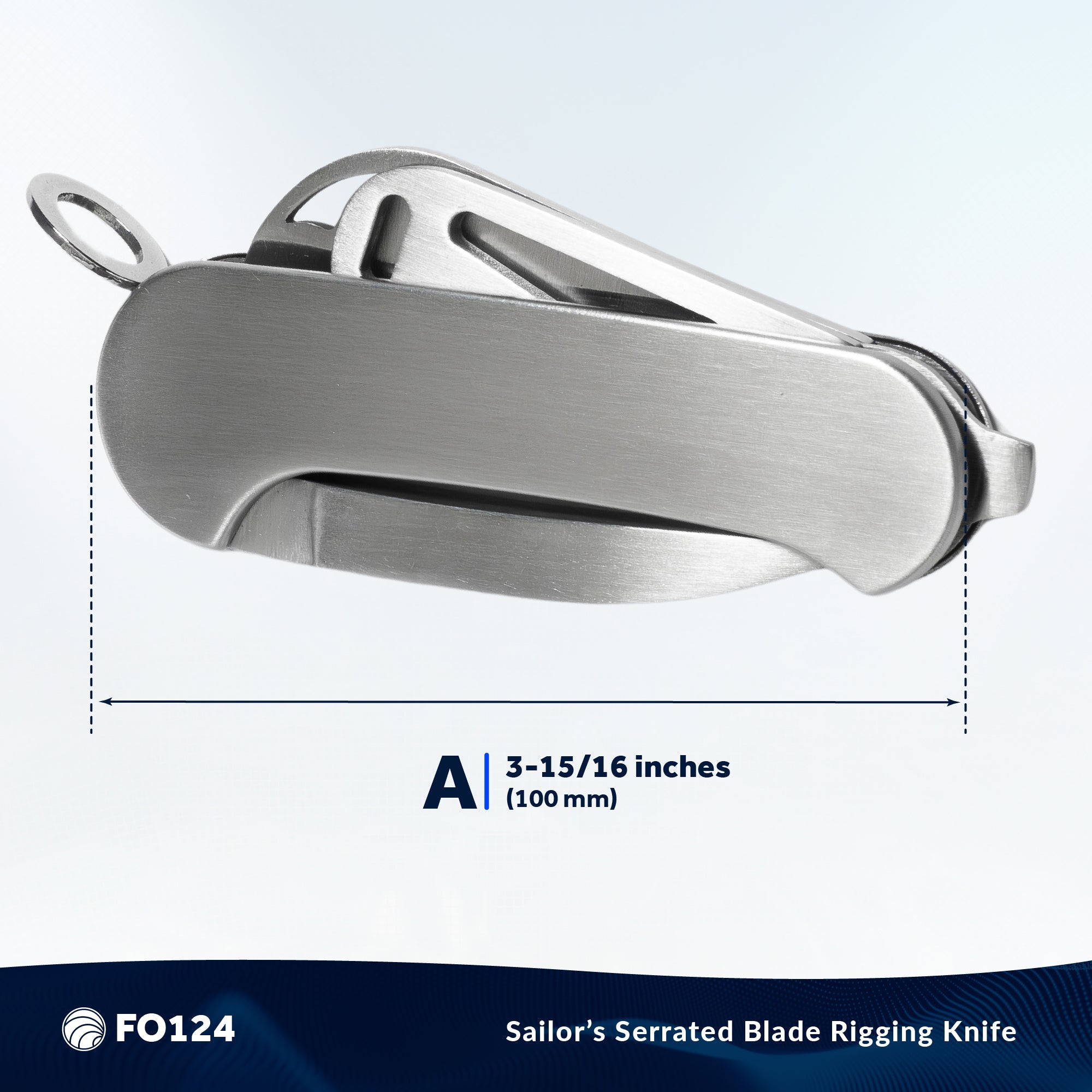 Sailor's Serrated Blade Rigging Knife - FO124 - Five Oceans