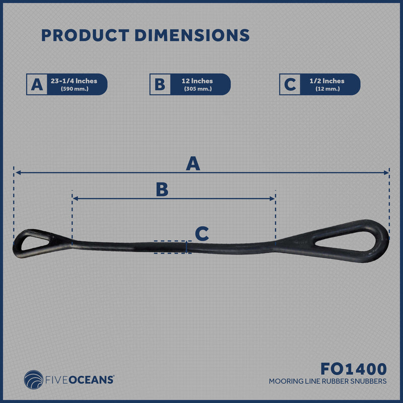 Mooring Snubbers, 23-1/4" - FO1400 - Five Oceans