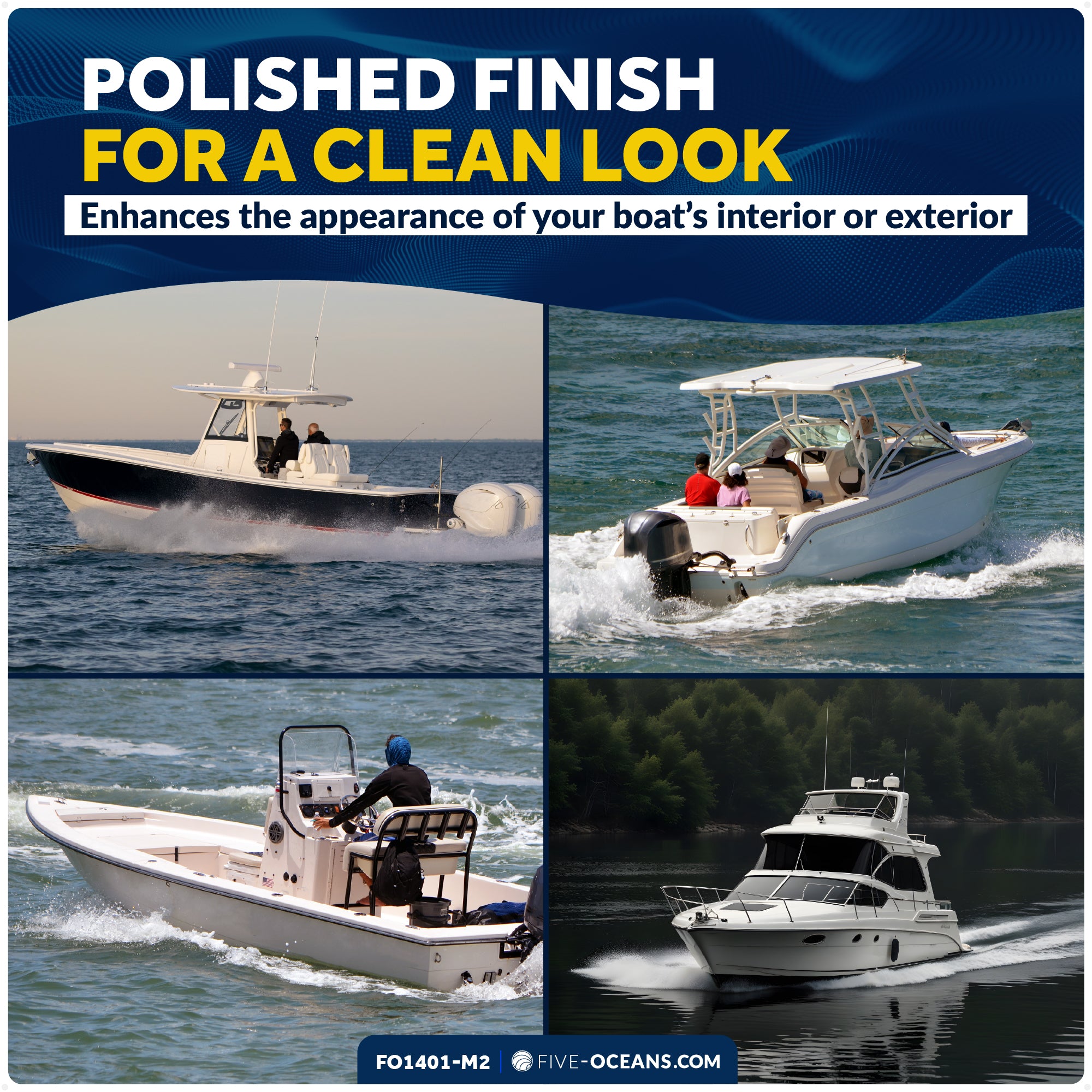 Hatch Hinge 4-1/16" x 1-1/2", AISI 316 Stainless Steel, 2-Pack - FO1401-M2 - Five Oceans