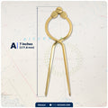 7" One-Hand Divider, Deluxe Brass Finish - FO1413 - Five Oceans