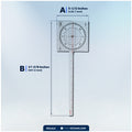One-Arm Protractor for Navigations Charts - FO1415 - Five Oceans