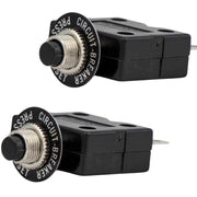 10 Amp Push-Button Reset Circuit Breaker 125-250V AC / 50V DC, 2-Pack - FO1431-M2
