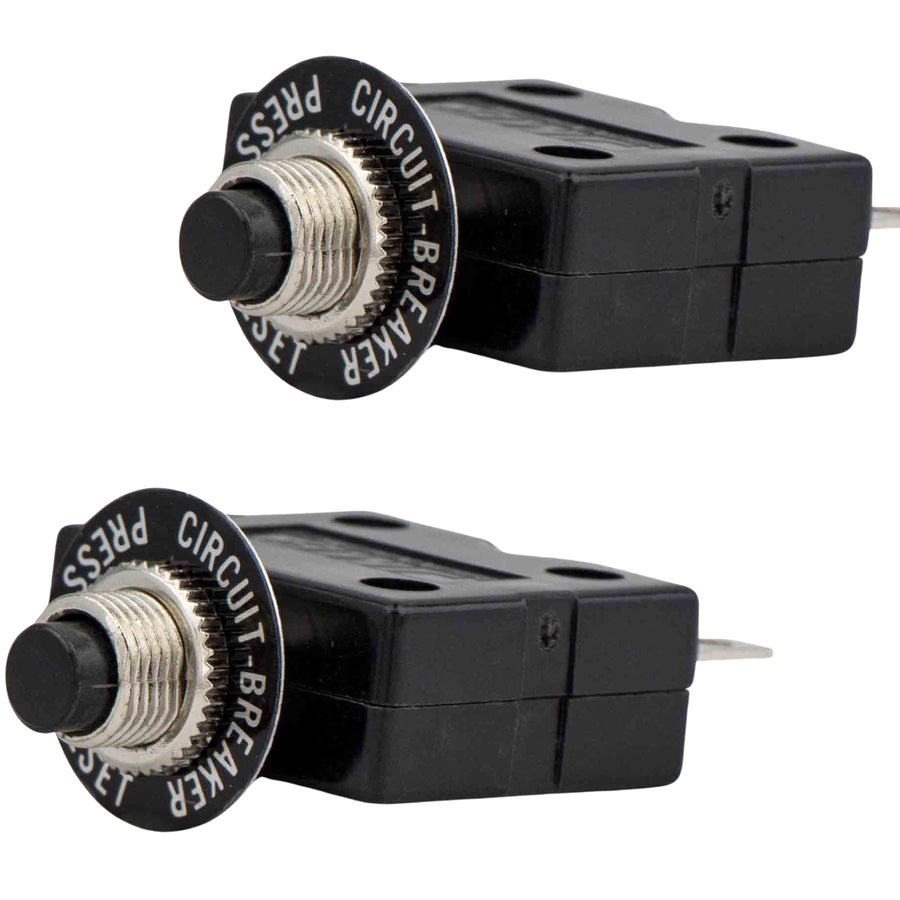 15 Amp Push-Button Reset Circuit Breaker 125-250V AC / 50V DC, 2-Pack - FO1432-M2 - Five Oceans