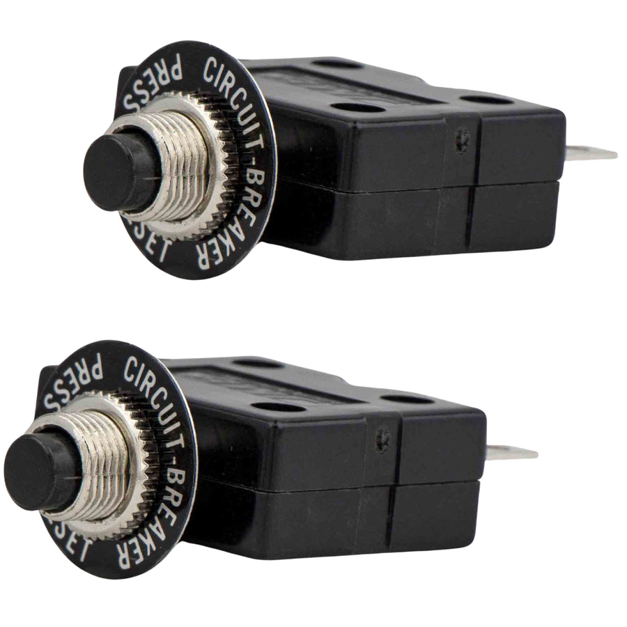 20 Amp Push-Button Reset Circuit Breaker 125-250V AC / 50V DC, 2-Pack - FO1433-M2 - Five Oceans