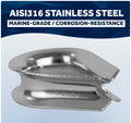 5/16" Wire Rope Thimble, AISI316 Stainless Steel - Five Oceans