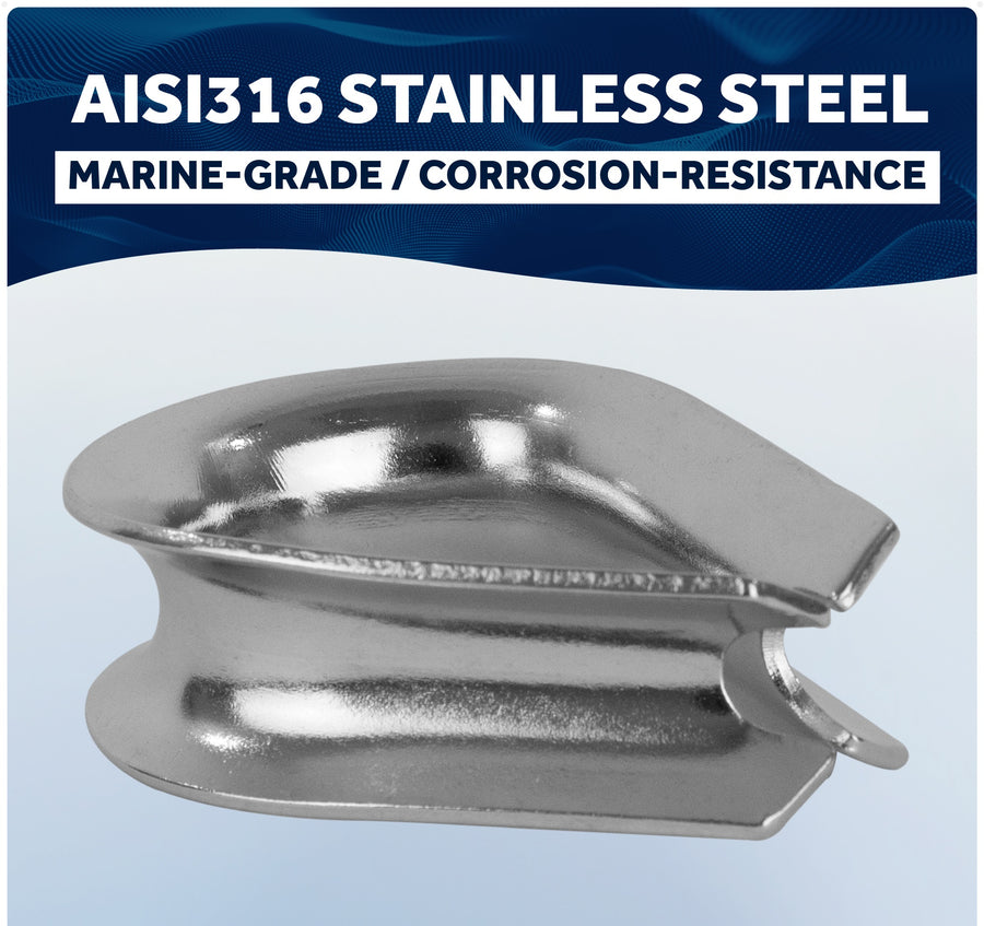 5/16" Wire Rope Thimble, AISI316 Stainless Steel - Five Oceans