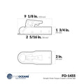 Straight Trailer Tongue Coupler - FO1455 - Five Oceans