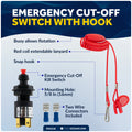Emergency Cut-Off Switch, 12V, 12-Pack - FO1518-M12 - Five Oceans