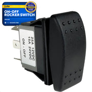 2-Pin On-Off Rocker Switch, SPST, 25A/12V DC - 15A/24V DC - FO1525 - Five Oceans