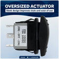 3-Pin (On)-Off-(On) Momentary Rocker Switch, SPDT, 25A/12V DC - 15A/24V DC - FO1528 - Five Oceans