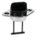 Garboard Drain Plug for 1" Transom Hole, Chrome Plated Brass/Black Nylon - FO1570 - Five Oceans
