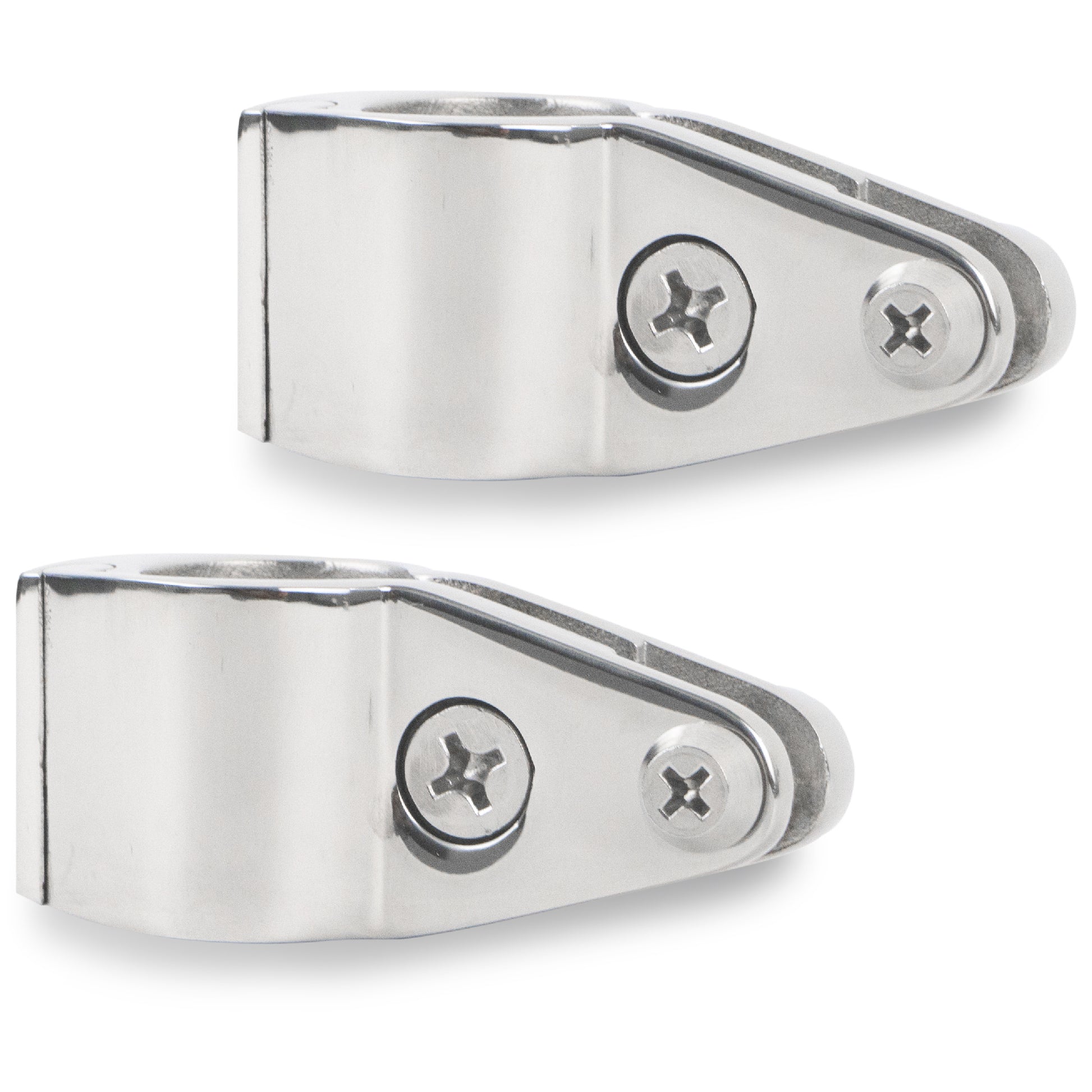 Bimini Top Hinged Jaw Slide, 7/8" Stainless Steel 2-Pack - FO1632-M2 - Five Oceans