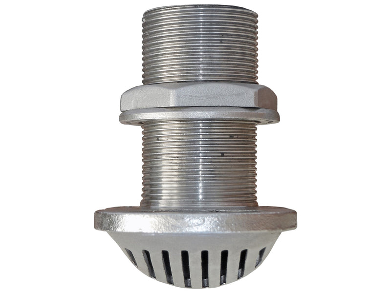 1-1/2" I.D. Threaded Thru-Hull Fitting Intake Strainer, AISI316 Stainless Steel - FO1646 - Five Oceans