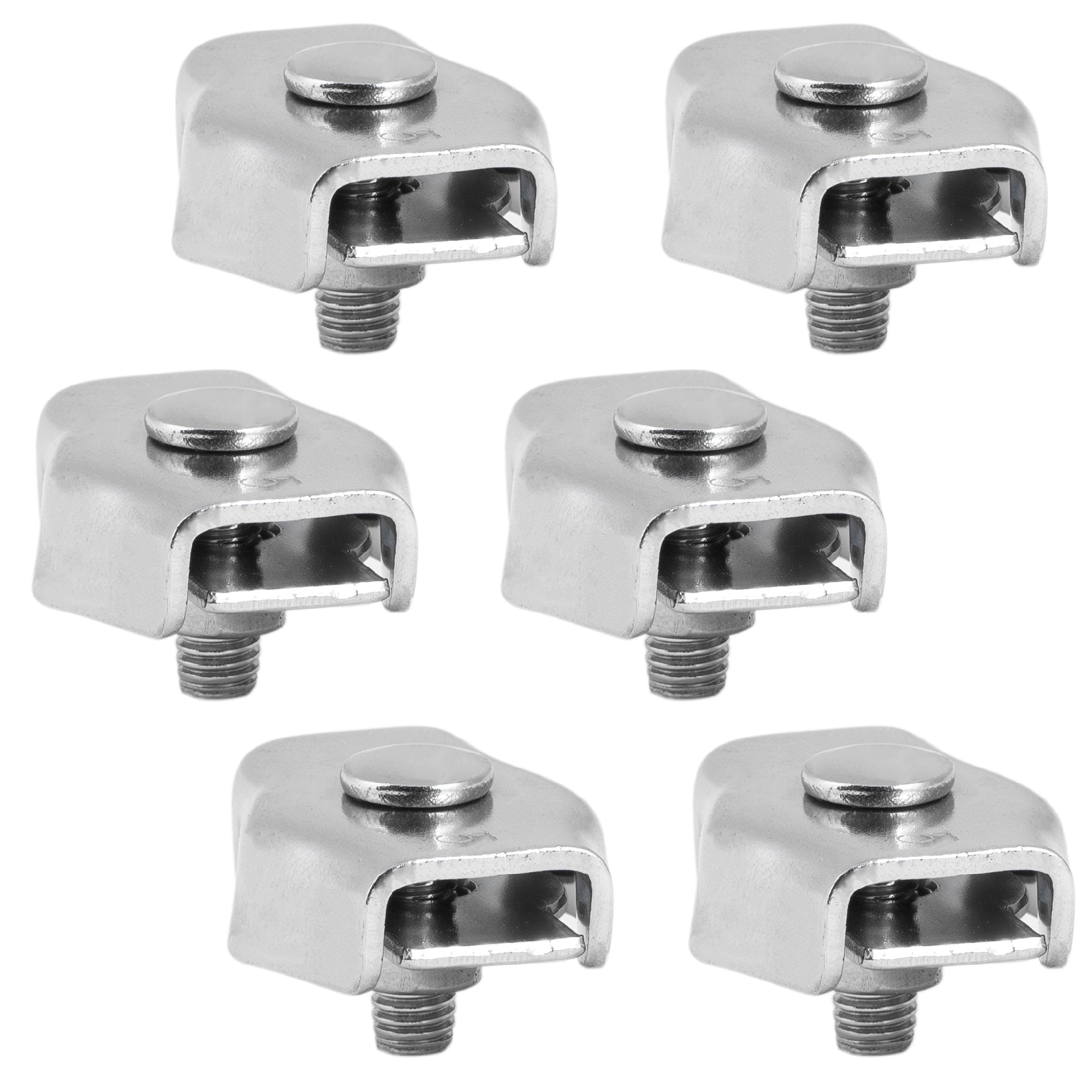M5 Simplex Single Bolt Wire Rope Clips, Stainless Steel - 6-Pack - FO-1649-M6 - Five Oceans