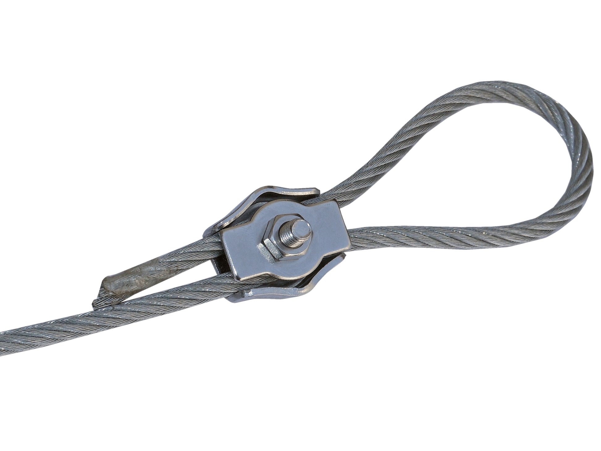 M5 Simplex Single Bolt Wire Rope Clips, Stainless Steel - 6-Pack - FO-1649-M6 - Five Oceans