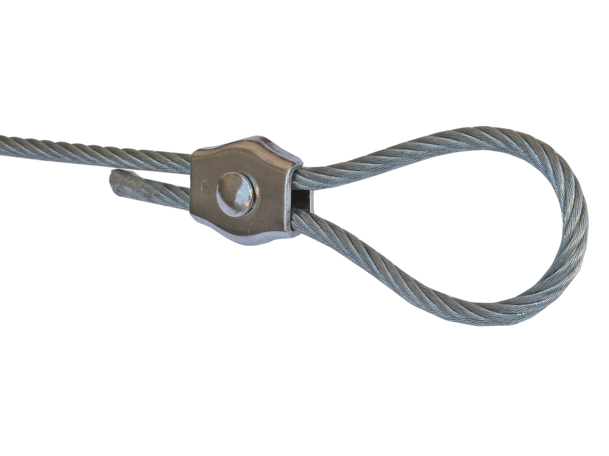 M5 Simplex Single Bolt Wire Rope Clips, Stainless Steel - 6-Pack - FO-1649-M6 - Five Oceans