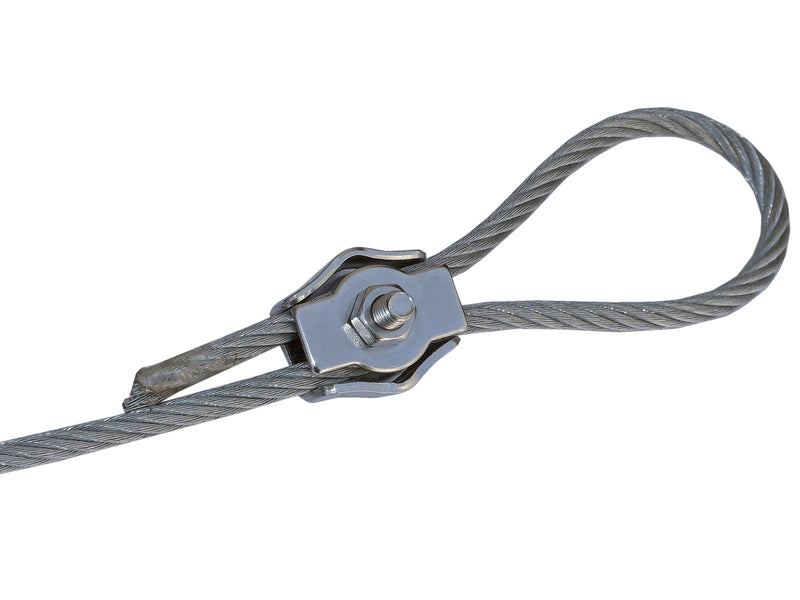 M5 Simplex Single Bolt Wire Rope Clips, Stainless Steel - FO-1649 - Five Oceans