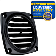 Louvered Flush Hose Ventilators, 6 slots, Black - FO1675 - Five Oceans