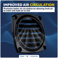 6-Slotted Louvered Flush Hose Ventilators, 3" Hose Diameter, Black - FO1675 - Five Oceans