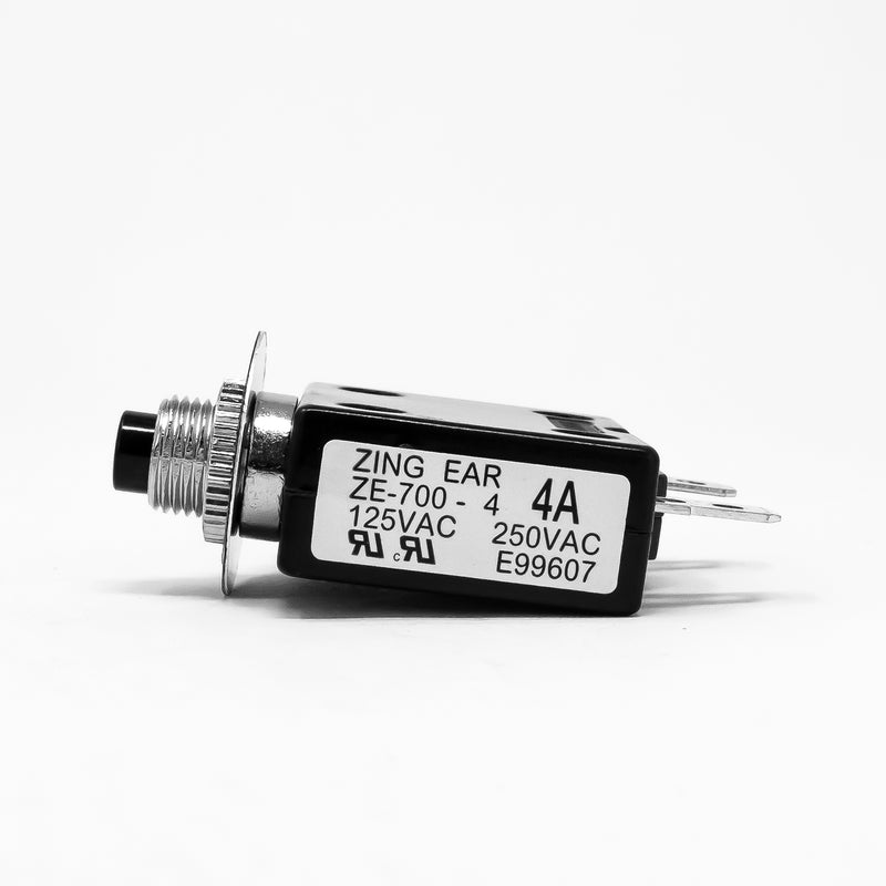 6 Amp Push-Button Reset Circuit Breaker 125-250V AC / 50V DC, 4-Pack - FO1679-M4 - Five Oceans