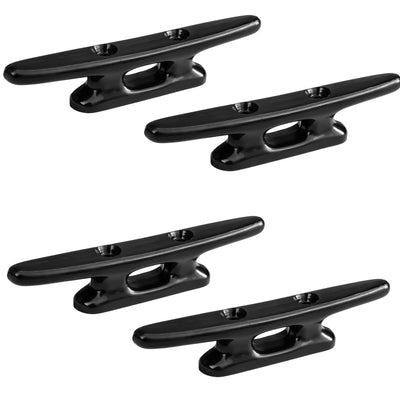 4" Dock Cleat, Black Nylon, 4-Pack - FO1770-M4 - Five Oceans