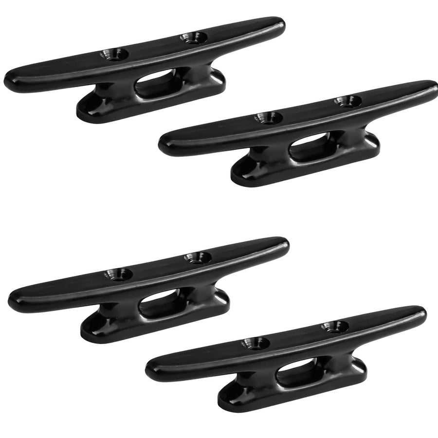 4" Dock Cleat, Black Nylon, 4-Pack - FO1770-M4 - Five Oceans