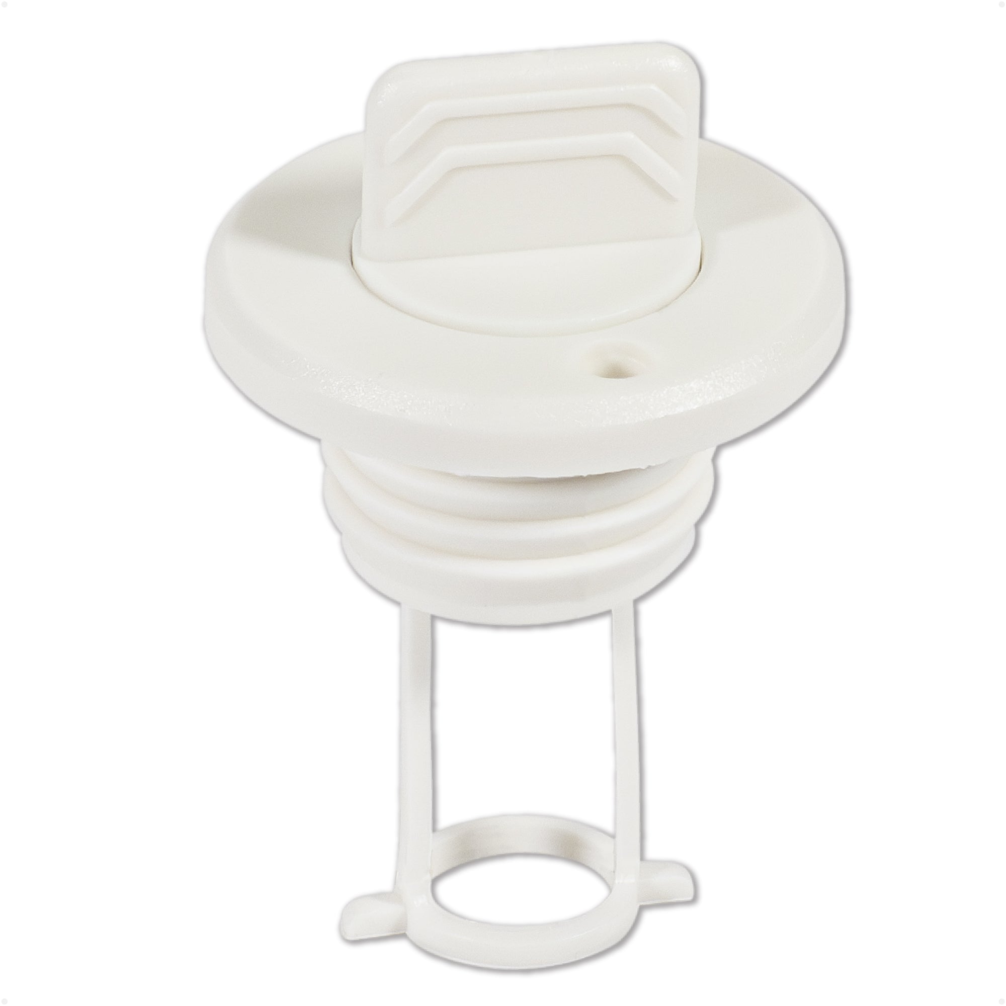 Garboard Drain Plug For 1" Transom Hole, White Nylon - FO1794 - Five Oceans