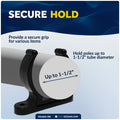 Hook Holder Clip for Up to 1-1/2" Tube Dia., 2-Pack - FO1843-M2 - Five Oceans