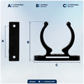 Hook Holder Clip for Up to 1-1/2" Tube Dia. - FO1843 - Five Oceans