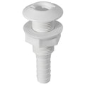 1/2" Thru-Hull Fitting, White Nylon – FO1866 - Five Oceans