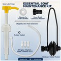 Universal Outboard Motor Flusher Round Muffs & Gear Oil Pump Kit - FO1871-4770 - Five Oceans