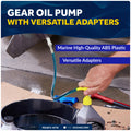 Universal Outboard Motor Flusher Round Muffs & Gear Oil Pump Kit - FO1871-4770 - Five Oceans