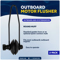 Universal Outboard Motor Flusher, Round Muffs, 2-Pack - FO1871-M2 - Five Oceans