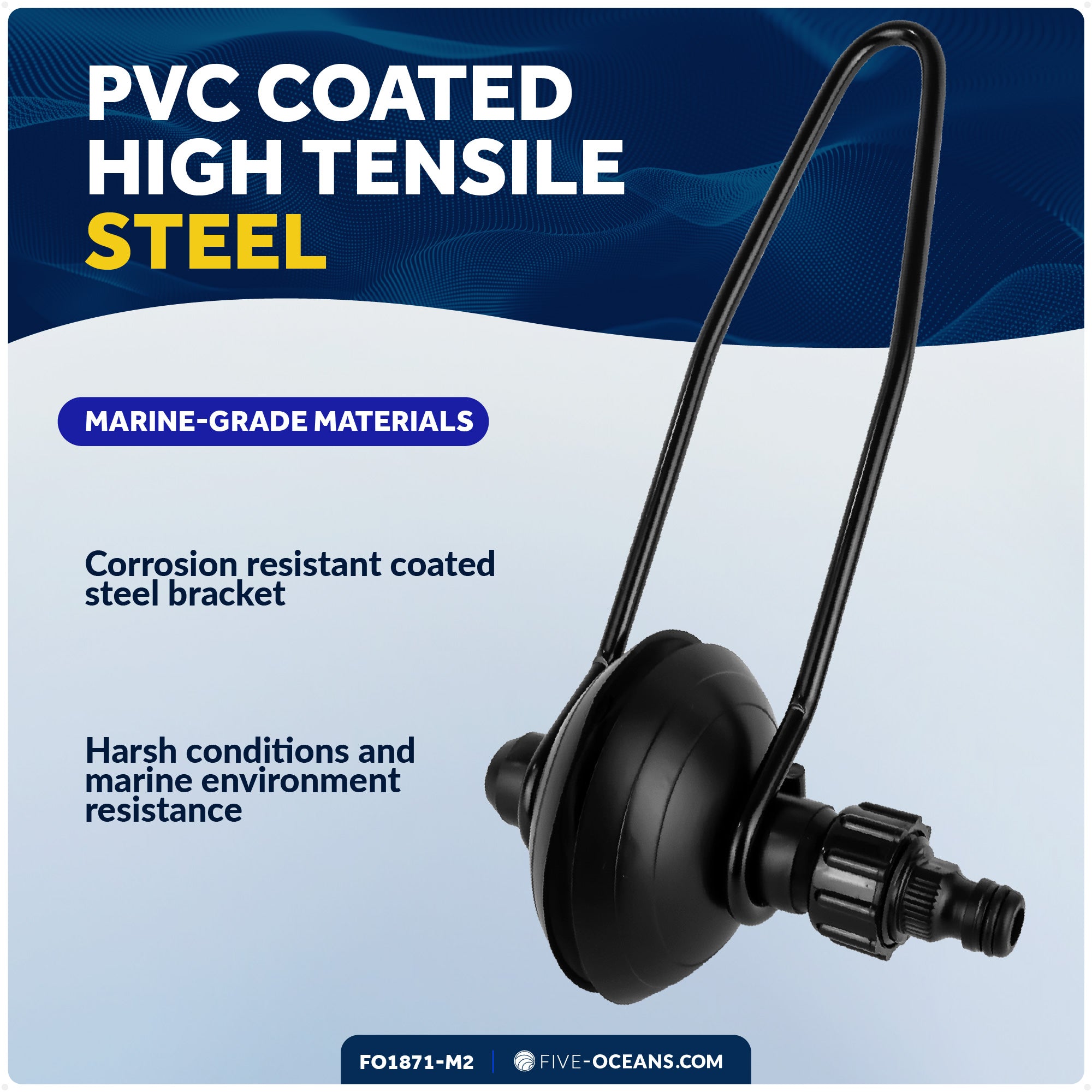 Universal Outboard Motor Flusher, Round Muffs- 2-Pack - FO1871-M2 - Five Oceans