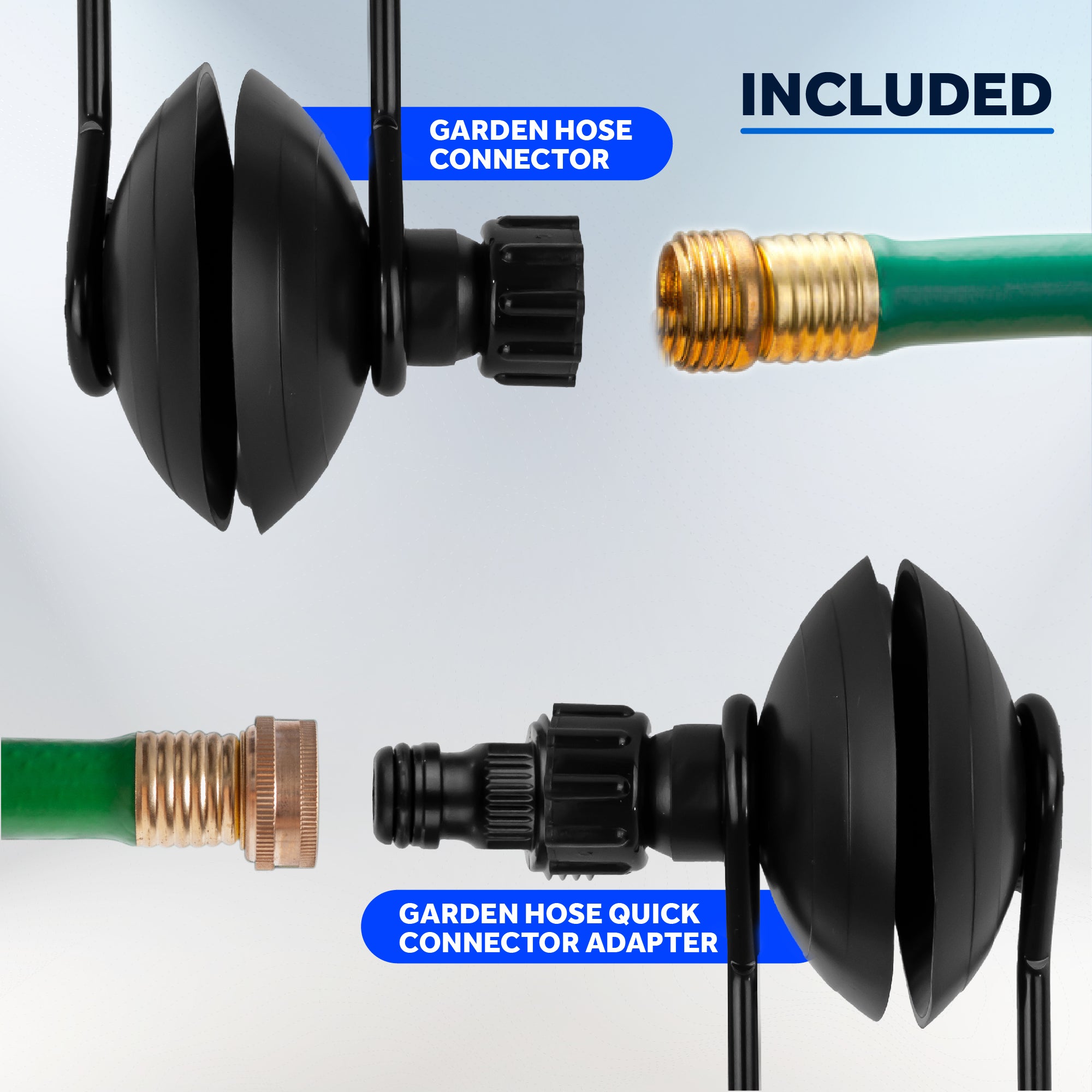 Universal Outboard Motor Flusher, Round Muffs- 2-Pack - FO1871-M2 - Five Oceans