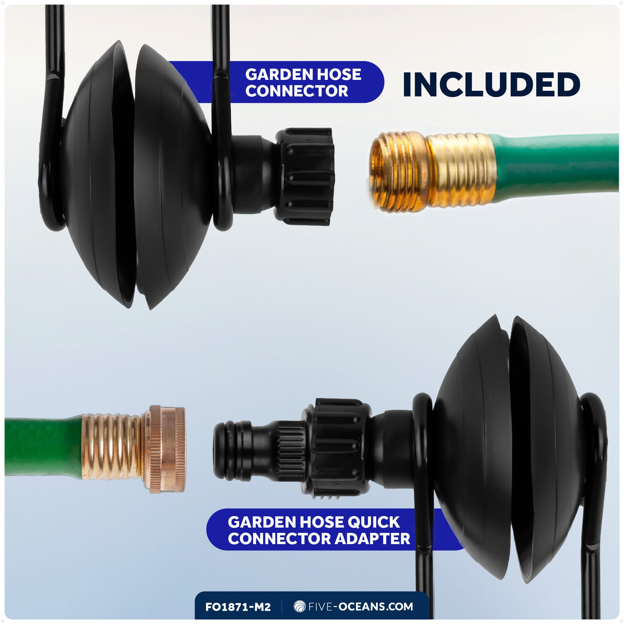 Universal Outboard Motor Flusher, Round Muffs- 2-Pack - FO1871-M2