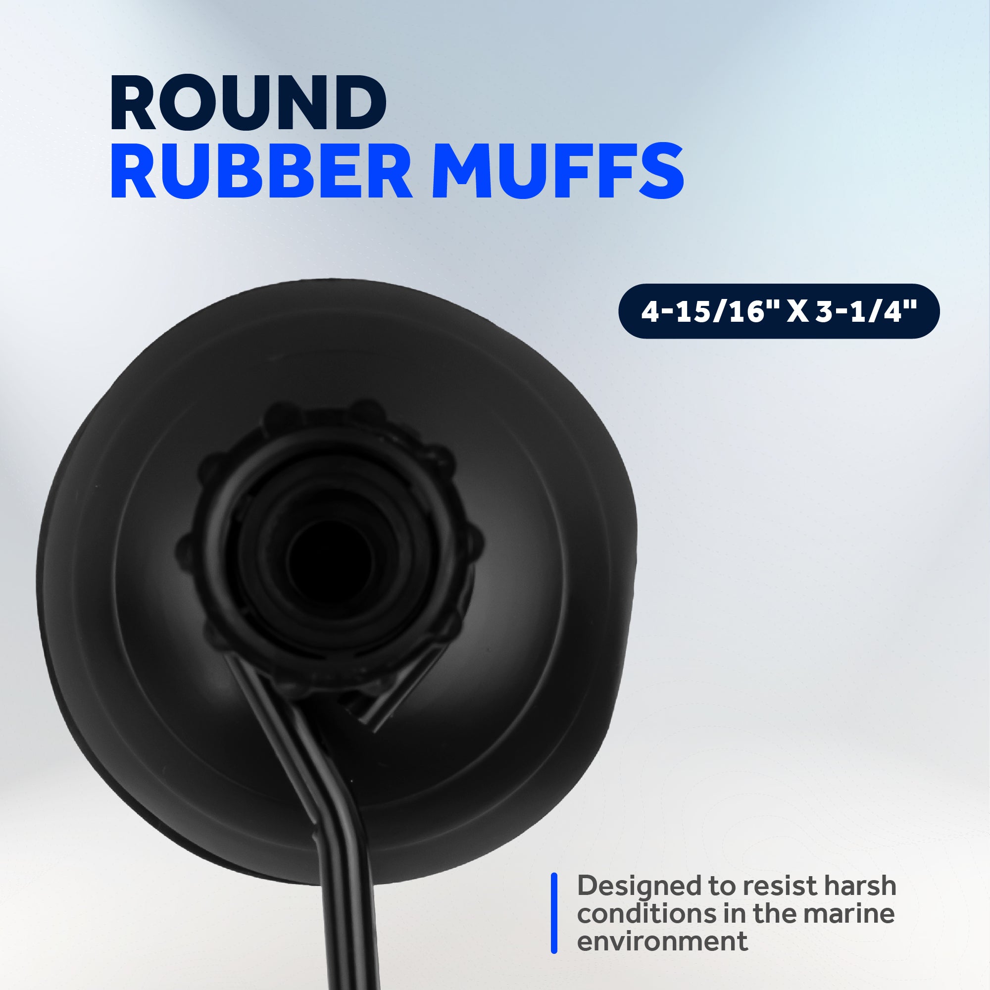 Universal Outboard Motor Flusher, Round Muffs- 2-Pack - FO1871-M2 - Five Oceans