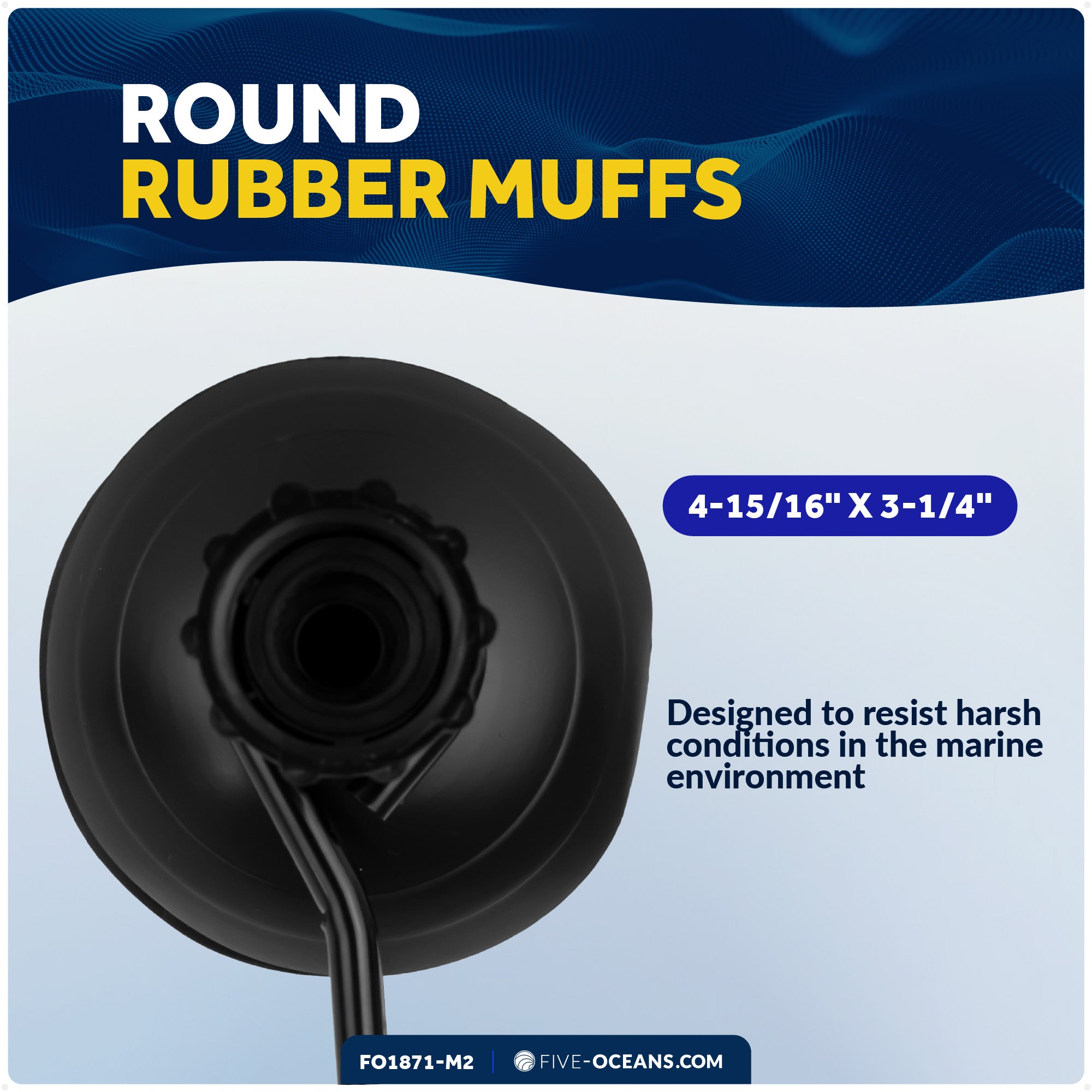 Universal Outboard Motor Flusher, Round Muffs- 2-Pack - FO1871-M2