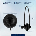 Universal Outboard Motor Flusher, Round Muffs, 2-Pack - FO1871-M2 - Five Oceans